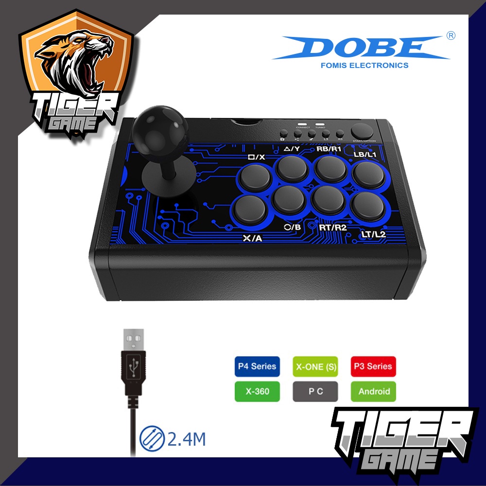 Dobe Arcade Fighting Stick (Dobe)(Dobe Joystick)(Dobe arcade)(จอย Dobe)(จอยอาเขต)(จอย Arcade)(joy ar