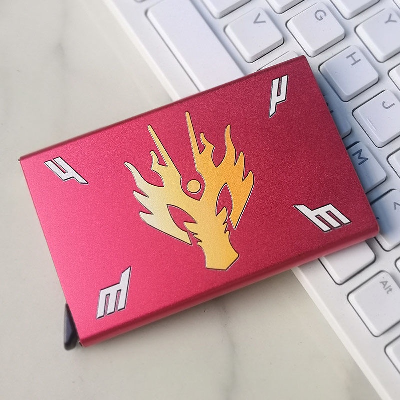 Kamen Rider กระเป๋าใส่บัตรป๊อปอัพ ลายมังกร ราชา งู กันขโมย _ Nn j beauty