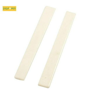 2 Pcs Spare Part Beige Plastic Bridge Saddle Nut for Classical Guitar