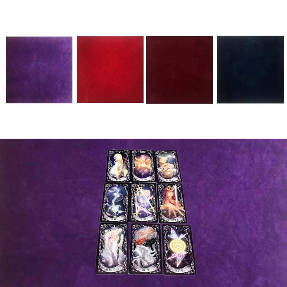 Isitaft Tarot ผ้าปูโต๊ะโหราศาสตร์ Divination Oracle การ์ด Pad กํามะหยี่ไพ่ทาโรต์ผ้า