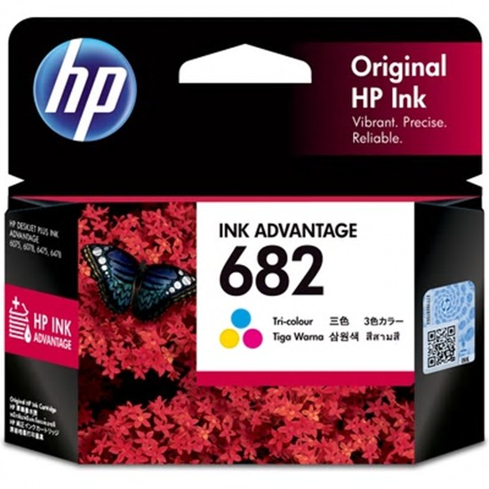HP INK <หมึกสำหรับเครื่องพิมพ์> 682 (TRI-COLOR) 3YM76AA หมึกแท้ 100%