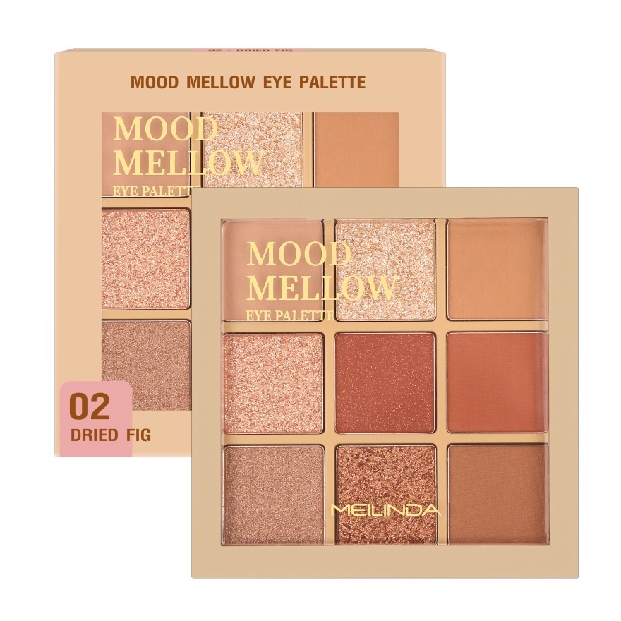 Mei Linda Mood Mellow Eye Palette Eyeshadow #MC3110 : meilinda เมลินดา มู้ด เมลโลว์ อาย อายแชโดว์ x 