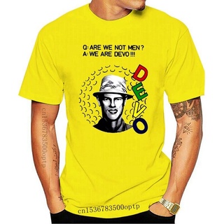 【🔥🔥】ใหม่ เสื้อยืดลําลอง แขนสั้น ทรงหลวม ลาย Devo Q Are We Not Men Retro 70S Wave Retro 59 Jcpkne31Ncngel86