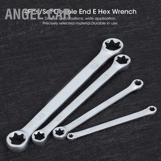 ANGEL Car 4Pcs/Set E8-E24 Hex Wrench Double End E Cr-Mo Pentalobe Spanner Set Repair Tool