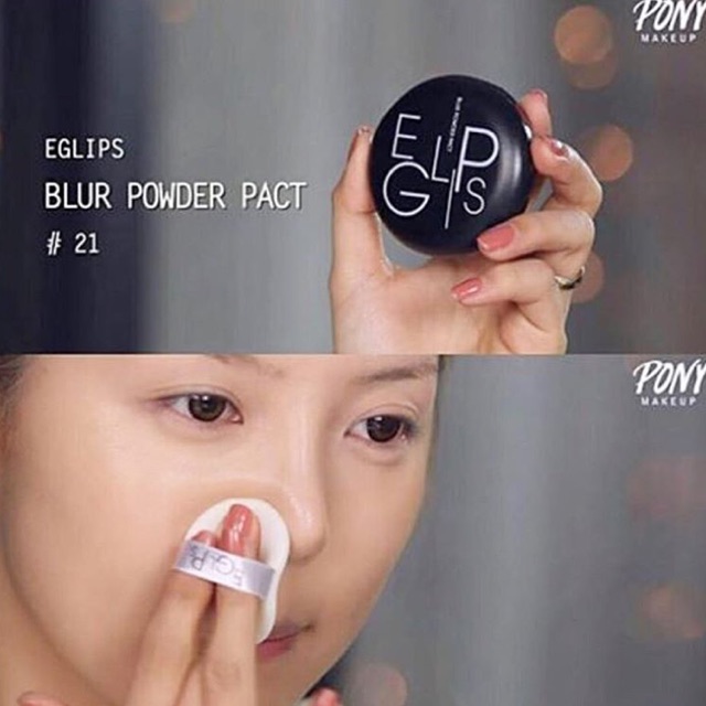 (แท้ /พร้อมส่ง)แป้ง Eglips Blur Powder Pact ตลับดำ