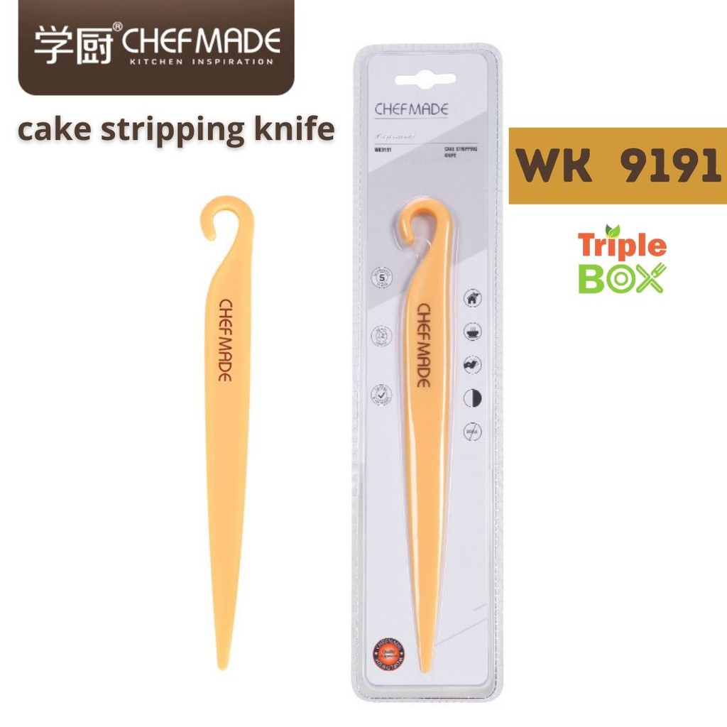 พร้อมส่ง  Chefmade WK 9191  Cake Stripping Knife ที่แต่งเค้ก พลาสติก ช่วยแต่งเค้ก ตัดแต่งเค้ก อุปกรณ์เบเกอรี่
