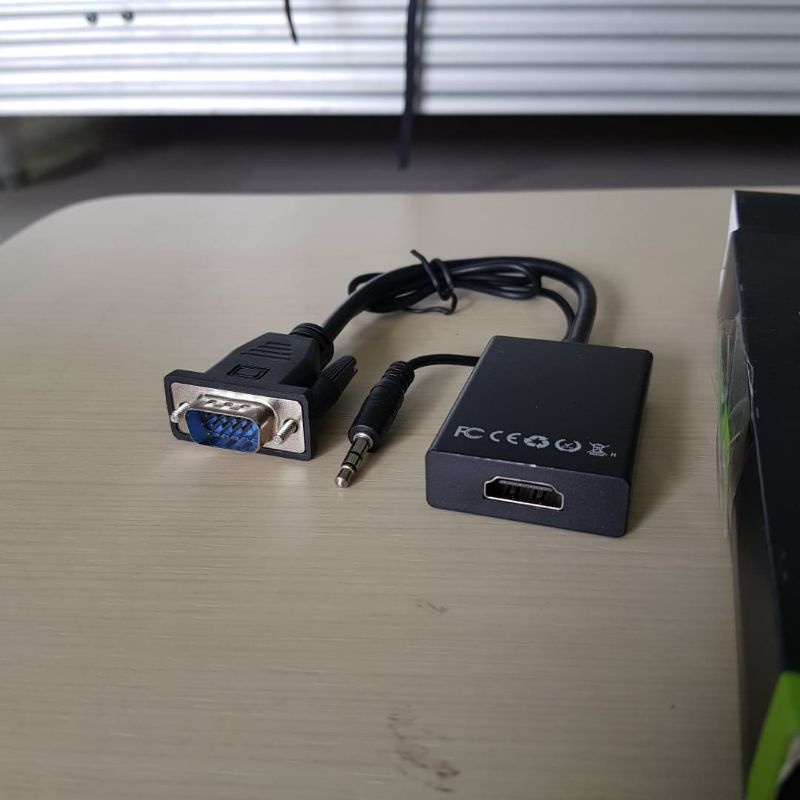 ตัวแปลง VGA เป็น HDMI Plus เสียงและสาย VGA เป็น HDMI แจ็ค VGA เป็นตัวแปลงแจ็ค HDMI