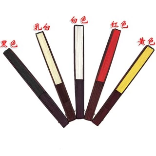 พัดจีน พัดจีนโบราณ ทำจากไม้ไผ่และผ้า ขนาด 48-60 cm พร้อมส่งจากไทย