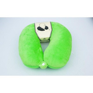 หมอนรองคอ รุ่น Microbead แบบมีกระดุม (Green)