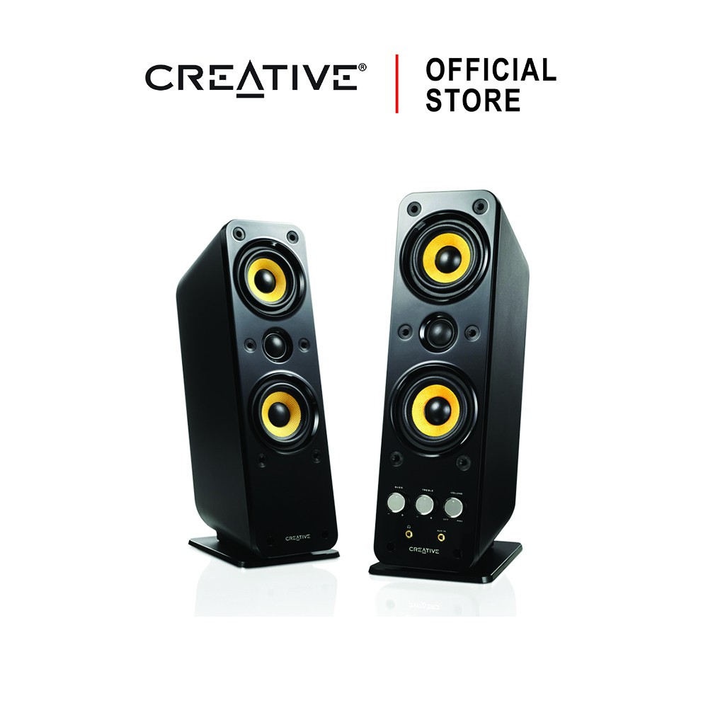 CREATIVE GigaWorks T40 Series II Speaker 2.0 พลังเสียงที่ดีที่สุด พร้อมการพัฒนาขึ้นของเสียงเบส ลำโพง 2.0