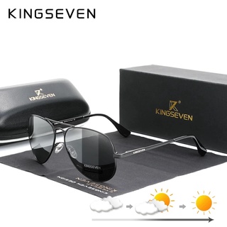 Kingseven ใหม่ แว่นตากันแดด เลนส์โพลาไรซ์ UV400 อะลูมิเนียม เลนส์โฟโตโครมิก สําหรับผู้ชาย ผู้หญิง 2022 N7735