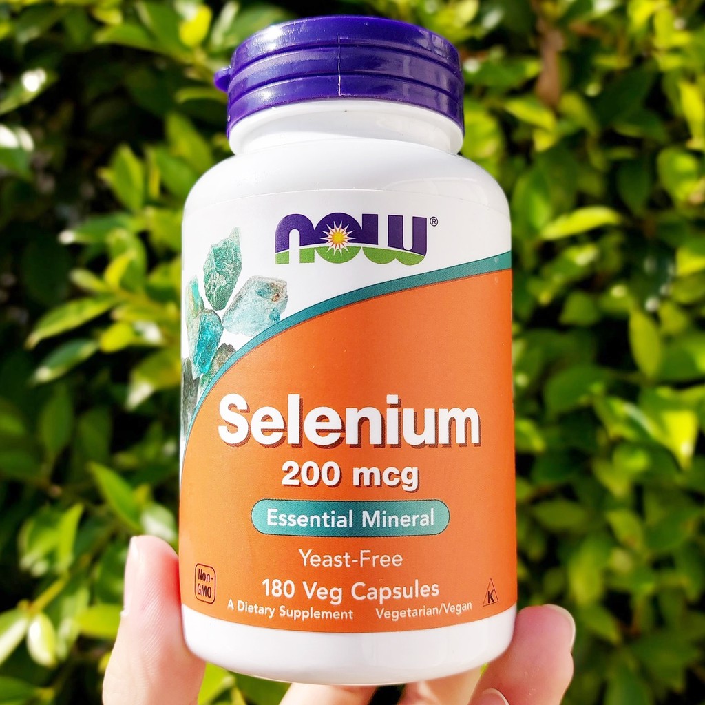 ซีลีเนียม Selenium 200 mcg 180 Veg Capsules (Now Foods®) บำรุงหัวใจ สมอง  เสริมภูมิ ชะลอความชรา | Shopee Thailand