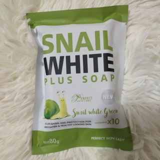 สบู่ Snail white Green ขาว*10 ขนาด 80 กรัม