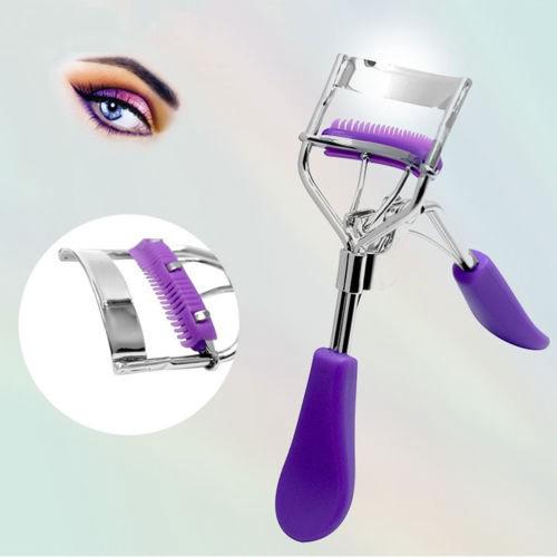 Hot Fashion Makeup Eye Curling Eyelash Curler with Comb Eyelash Curler Clip Beauty Tool