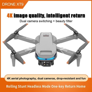 XT9 การถ่ายภาพทางอากาศ Drone HD Dual-Lens Pixel Multi-Rotor Drone Optical Flow ตำแหน่งความสูงคงที่รีโมทคอนโทรล Drone