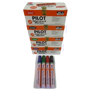 ปากกาไวท์บอร์ด ตรา PILOT  รุ่น WBMK-M ปากแหลม แบบเติมหมึกได้ (12ด้าม/กล่อง)