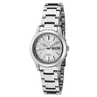 SEIKO 5 SYMD87 SYMD87K1 Automatic Silver Dial Stainless Steel Ladies Watch