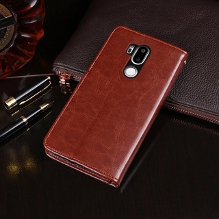 เคสโทรศัพท์หนัง PU แบบฝาพับ พร้อมช่องใส่บัตร สําหรับ LG G7 ThinQ LG G7 G 7 G710