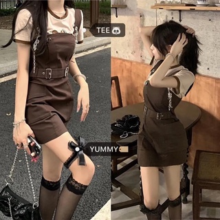 เสื้อแขนสั้น+ชุดเอี๊ยม เอี้ยมขายาว เอี๊ยมกางเกง เอี๊ยมกระโปรง ชุดคลุมท้อง Teddy Overalls (ขายแยกชิ้น)