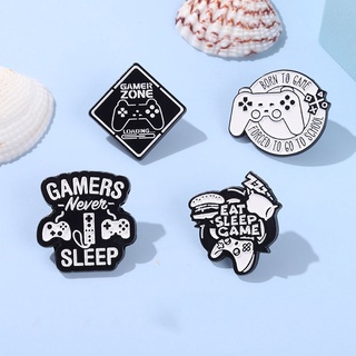 เข็มกลัด รูปการ์ตูน Gamepad Enamel Pins E-sports เหมาะกับของขวัญ สําหรับเพื่อน