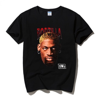 เสื้อยืดแขนสั้นลําลอง พิมพ์ลายนักบาสเก็ตบอล Star Rodman สไตล์ฮิปฮอป แฟชั่นสําหรับผู้ชาย