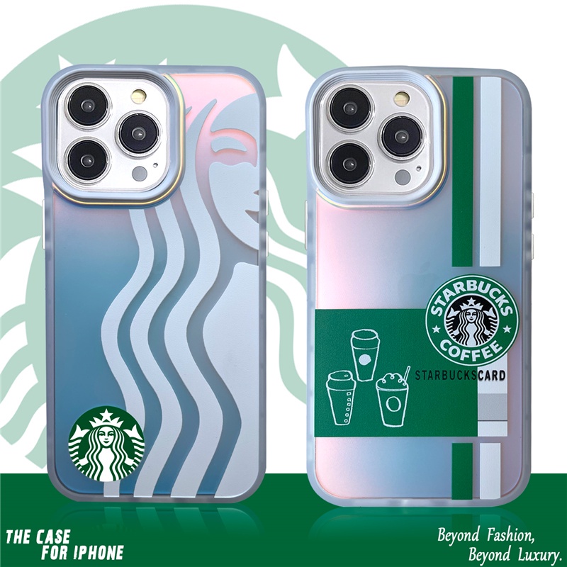 2in1 เคสโทรศัพท์มือถือ แบบนิ่ม ลาย Starbucks สีสันสดใส สําหรับ iPhone 7 8Plus X XS XR XSMAX 11 12 13 PRO MAX