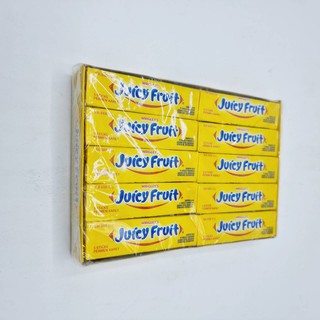 20 แพ็ค หมากฝรั่ง ริกลี่ย์ จุ๊ซซี่ฟรุต ผลไม้รวม JUICY FRUIT WRIGLEY