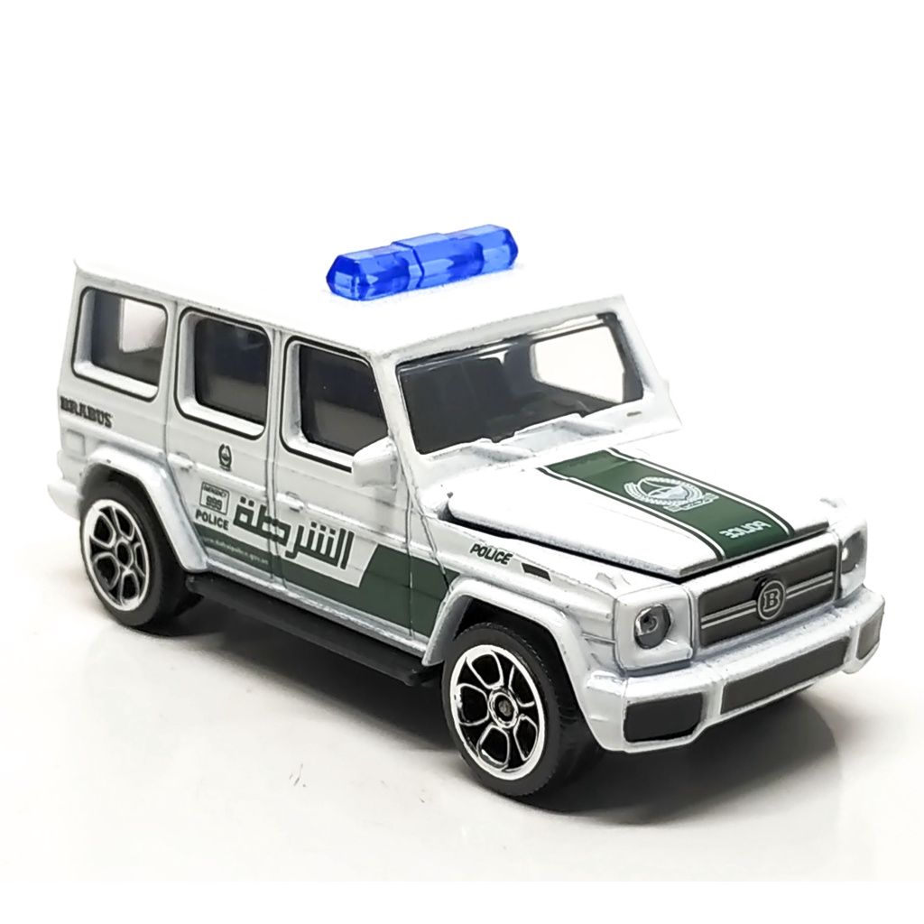 Majorette Mercedes Benz AMG G 63 Brabus B63S - Dubai Police - White Color /Wheels 5HCB /scale 1/61 (