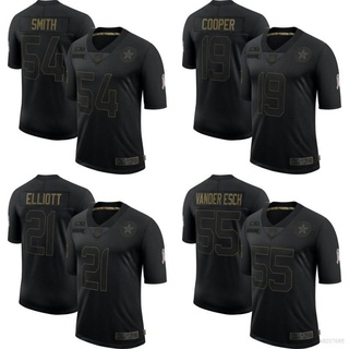 เสื้อกีฬาแขนสั้น ลายทีมชาติฟุตบอล Dallas Cowboys NFL Smith Cooper Elliott Prescott Esch 2020
