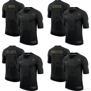 เสื้อกีฬาแขนสั้น ลายทีมชาติฟุตบอล Dallas Cowboys NFL Smith Cooper Elliott Prescott Esch 2020