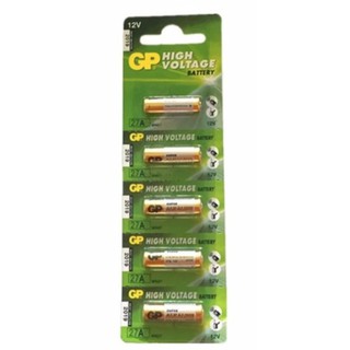 GP Battery ถ่าน Alkaline Battery 12V. รุ่น GP27A ถ่านกริ่งไร้สาย รีโมตรถยนต์ Car Remote Controller(1 แพ็ค 5 ก้อน)