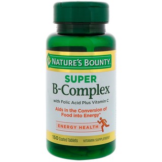 Natures Bounty, Super B-Complex with Folic Acid Plus Vitamin C