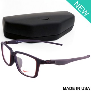 Nike แว่นตา รุ่น 7266 C-6 สีน้ำตาล กรอบเต็ม ขาข้อต่อ วัสดุ พลาสติก พีซี เกรด เอ Eyewear Top Glasses Made in USA