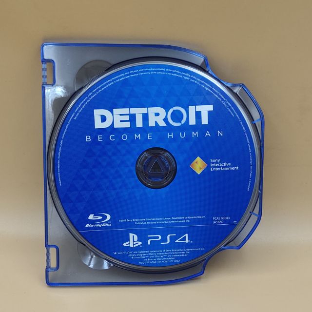 (มือสอง) มือ2 เกม ps4 : Detroit Become Human โซน3 แผ่นสวย ไม่มีกล่อง