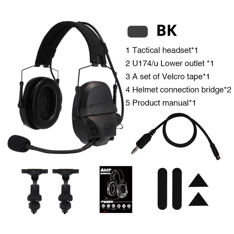 FMA AMP Tactical Headset Communication Noise Reduction 1372