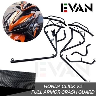 EVAN.SHOP Honda Click v2 125i Full Armor Crash Guard Stainless Steel CNC Alloy Made in Thailand 3155