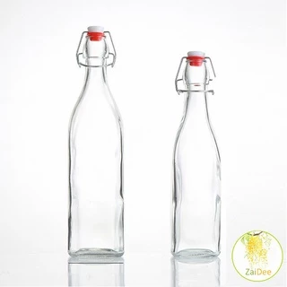 [A649] ขวดแก้วสุญญากาศพร้อมฝา เก็บน้ำ ขอเหลว ขวดสูญญากาศ ขวดแก้วกลม Sealed glass bottle
