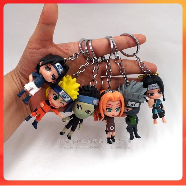 NARUTO ANIME KEYCHAIN NARUTO KAKASHI พวงกุญแจน่ารัก NARUTO SASUKE รูปพวงกุญแจรถ NARUTO พวงแหวนกุญแจ