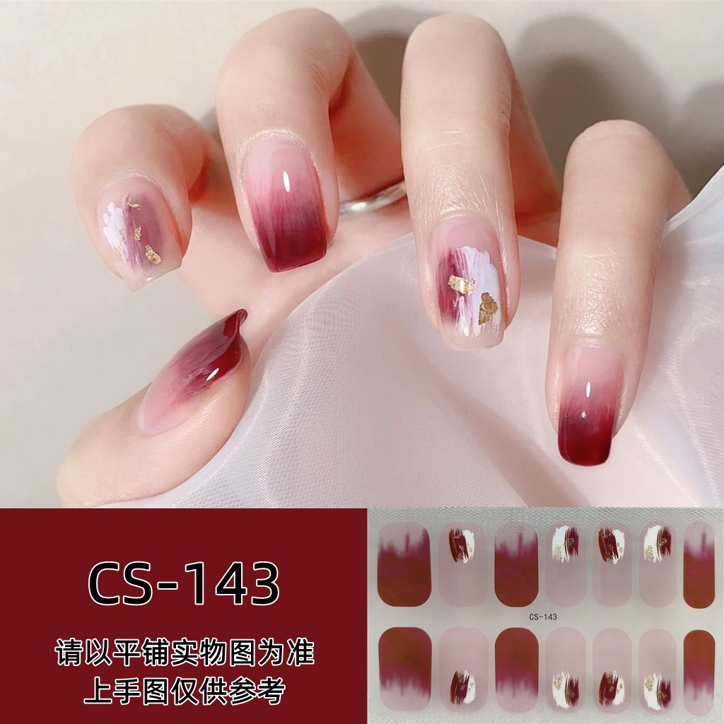 สติกเกอร์ติดเล็บ ลายการ์ตูน CS Series น่ารัก ไล่โทนสี กันน้ํา ปลอดสารพิษ แบบฉีกได้ ทนทาน สําหรับตกแต่งเล็บ DIY 14 ชิ้น ต่อชุด ราคา ถูกที่สุด ดีลบีเคเค แกลเลอรีภาพที่ 8