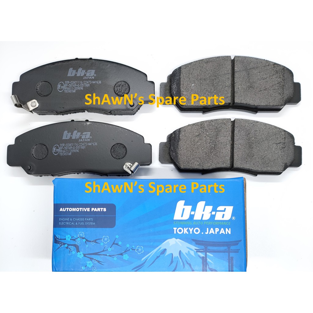 ด้านหน้า BKA Honda Odyssey RA6 RB1 RB3 / STREAM S7C RN3 2.0 / SMA RN6 RN8 1.8 2.0 แผ่นรองดิสก์เบรกเซ