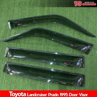 กันสาด คิ้วกันสาด  land cruiser 1994 1995 1996 1997 VX80 สีดำ   ของใหม่