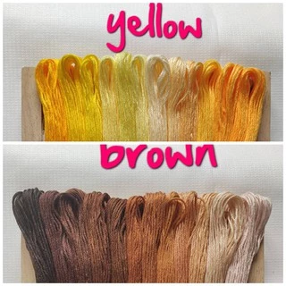 ไหมปักผ้าจัดชุดโทนสี 1ชุด12สี สินค้ามีพร้อมส่ง