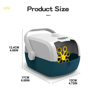 King เครื่องเป่าฟองสบู่อัตโนมัติ ของเล่นสําหรับเด็กวัยหัดเดิน งานเลี้ยงวันเกิด โปรดปรานเวที ของเล่นของขวัญ