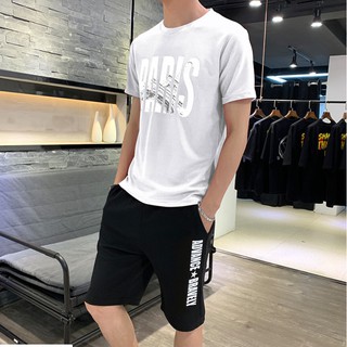 🔥Menconcepts (ลดล้างสต๊อก ) ชุดเซต เสื้อยืด+กางเกง รุ่น MCC076 (size เล็กกว่าปรกติ กรุณาเชคขนาดก่อนสั่ง)