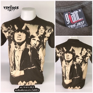 เสื้อวง ACDC พิมพ์ลาย Overprint