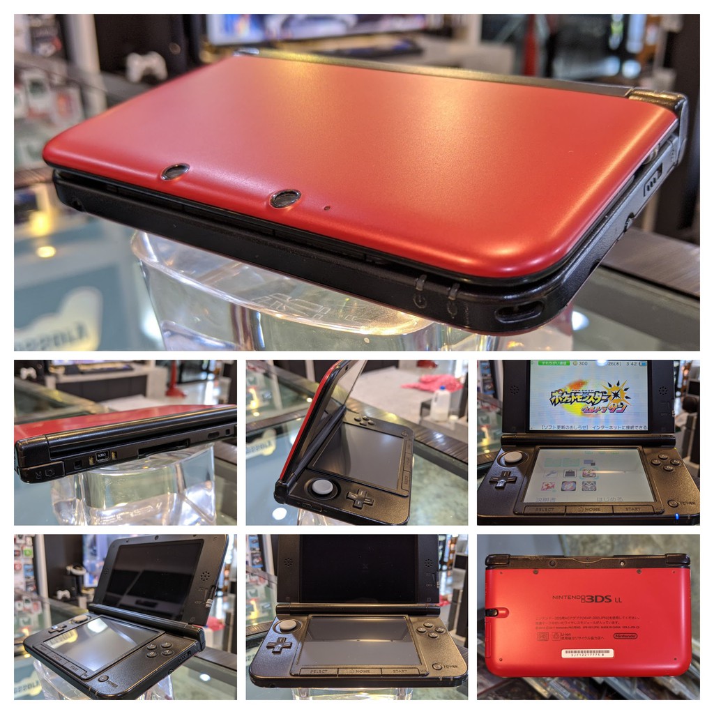 เครื่อง Nintendo 3DS LL มือ2 สีแดง เมม 32GB / 3DSมือสอง 3ds ll 3ds xl
