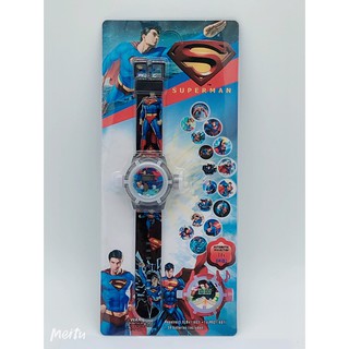 นาฬิกา Superman Cartoon Fashion ฉายภาพเปลี่ยนรูปได้ มีเสียง