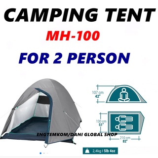 CAMPING TENT FOR 2 PERSON  เต็นท์ ตั้งแคมป์ QUECHUA สำหรับ 2 คน