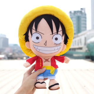 ตุ๊กตา Luffy ลูฟี่ หมวกกำมะหยี่ S 12นิ้ว One Piece วันพีช วันพีซ