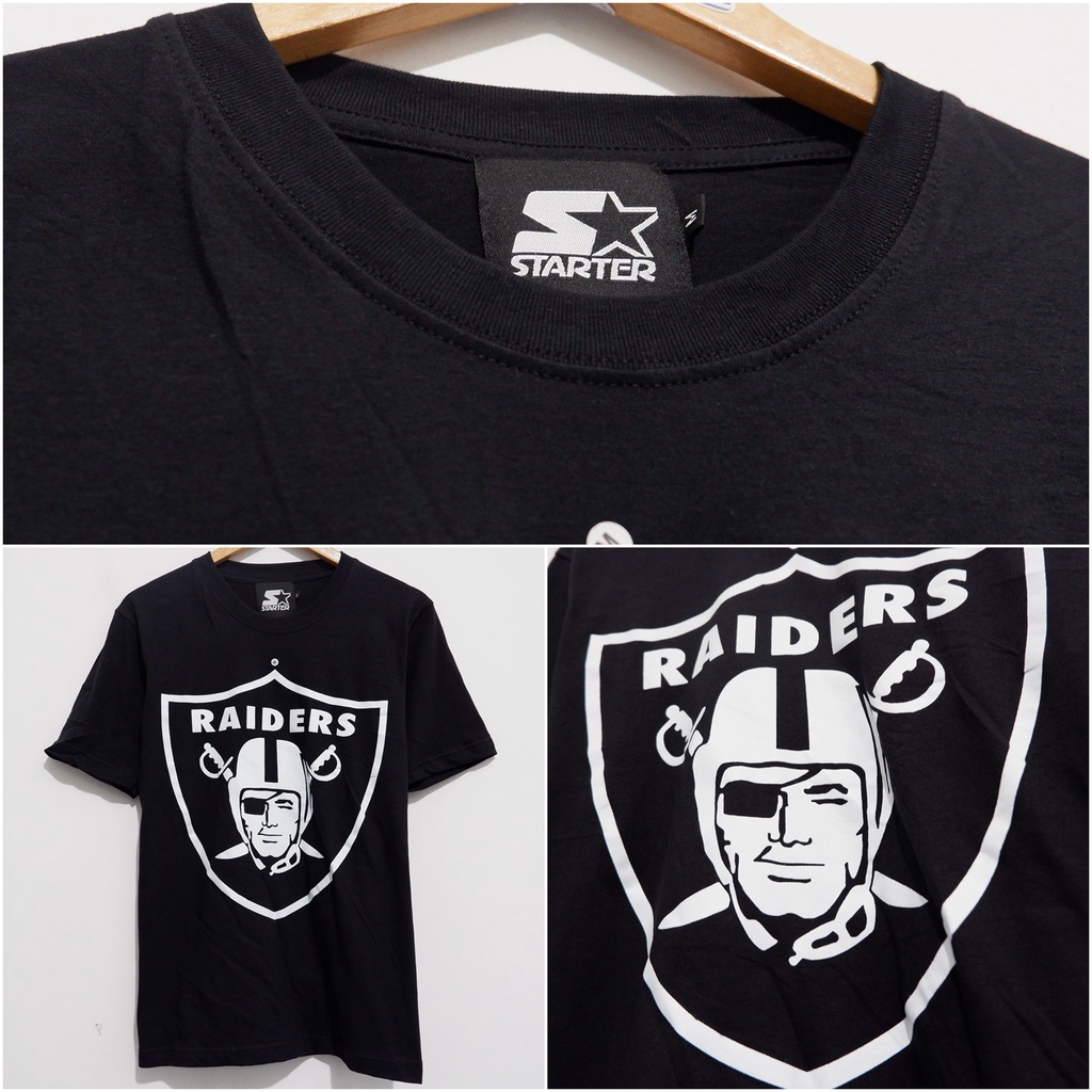 เสื้อยืด พิมพ์ลายโลโก้ NFL TEAM RAIDERS OAKLAND CLUB AMERICAN FOOTBALL BIG